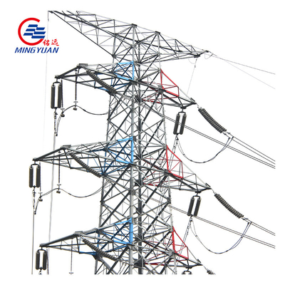 Haute tension électrique d'angle de tour de transmission de 220KV 330kV