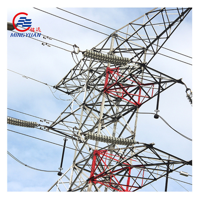 La tour à haute tension de transmission d'énergie électrique a galvanisé Q345 ASTM A123