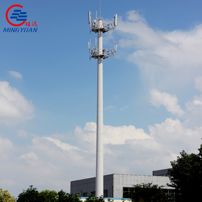 GR65 SS400 a galvanisé l'angle en acier de télécommunication domine tubulaire polygonal octogonal