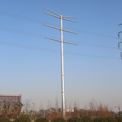 l'immersion chaude a galvanisé le poteau en acier tubulaire électrique octogonal de poteau d'utilité en métal de poteau