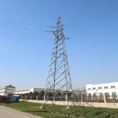 Puissance à haute tension Q235b de tension élevée d'angle de tour électrique de transmission de norme ANSI