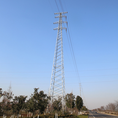 Puissance à haute tension Q235b de tension élevée d'angle de tour électrique de transmission de norme ANSI