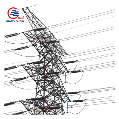 L'immersion chaude a galvanisé la tour en acier de trellis de tour de transmission de courant électrique de Q355B