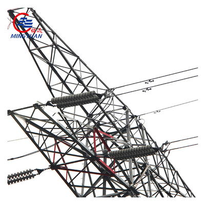 L'immersion chaude a galvanisé la tour en acier de trellis de tour de transmission de courant électrique de Q355B