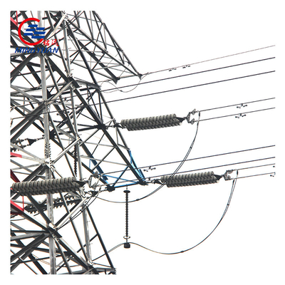 L'immersion chaude a galvanisé la tour en acier de trellis de tour de transmission de courant électrique de Q355B