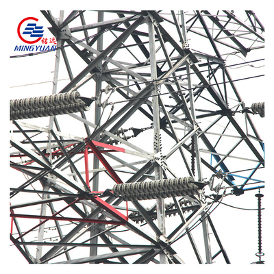 L'immersion chaude a galvanisé la tour en acier de trellis de tour de transmission de courant électrique de Q355B