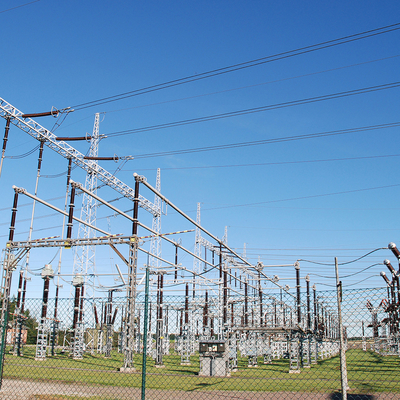 Transmission ferroviaire de tour de structure de portique de sous-station de l'angle 220kv