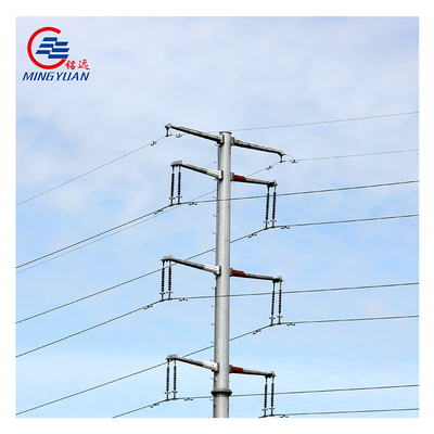Puissance de l'électricité Polonais tubulaire en acier pour la ligne de transmission et de distribution