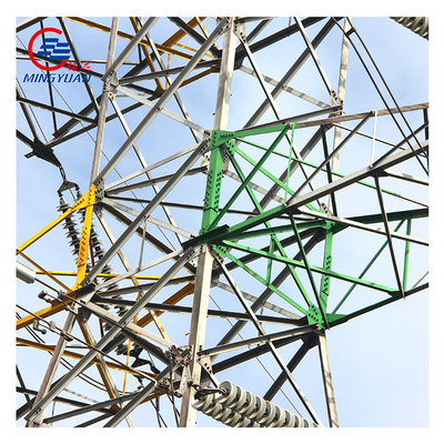 La tour à haute tension de transmission d'énergie électrique a galvanisé Q345 ASTM A123