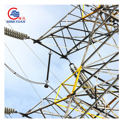 La tour à haute tension de transmission d'énergie électrique a galvanisé Q345 ASTM A123