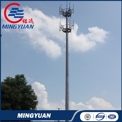 Antenne autosuffisante triangulaire galvanisée de transmission de la tour 30m 45m 60m Q355B GSM de cellules