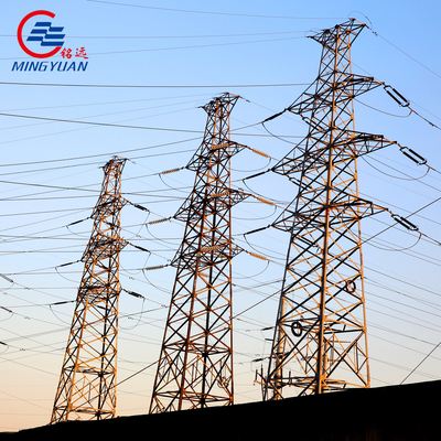 Les lignes de transmission à haute tension d'Electric Power Q355B ont galvanisé le trellis en acier Polonais