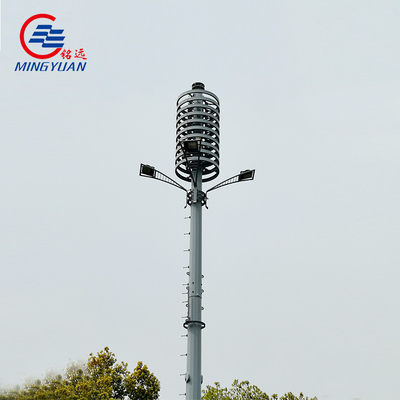 GR65 SS400 a galvanisé l'angle en acier de télécommunication domine tubulaire polygonal octogonal