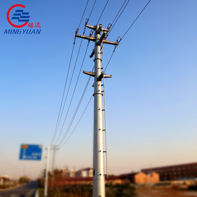 Ligne de transmission en acier de tour de trellis électrique autosuffisant de puissance Polonais quatre à jambes