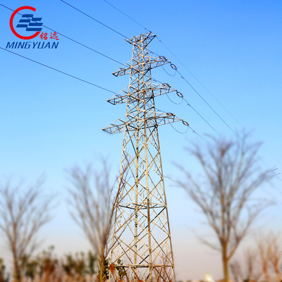 Ligne de transmission en acier de tour de trellis électrique autosuffisant de puissance Polonais quatre à jambes