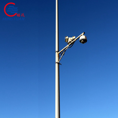 L'acier Polonais de télévision en circuit fermé monté par caméra a galvanisé l'utilité octogonale en métal de contrôle de la sécurité