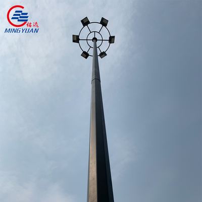 Conoid 55m tout en un poteau lumineux intelligent avec Cctv pour l'extérieur